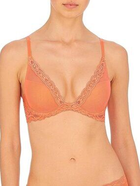 Natori Feathers Plunge Underwire T-Shirt  Bra in Cantaloupe